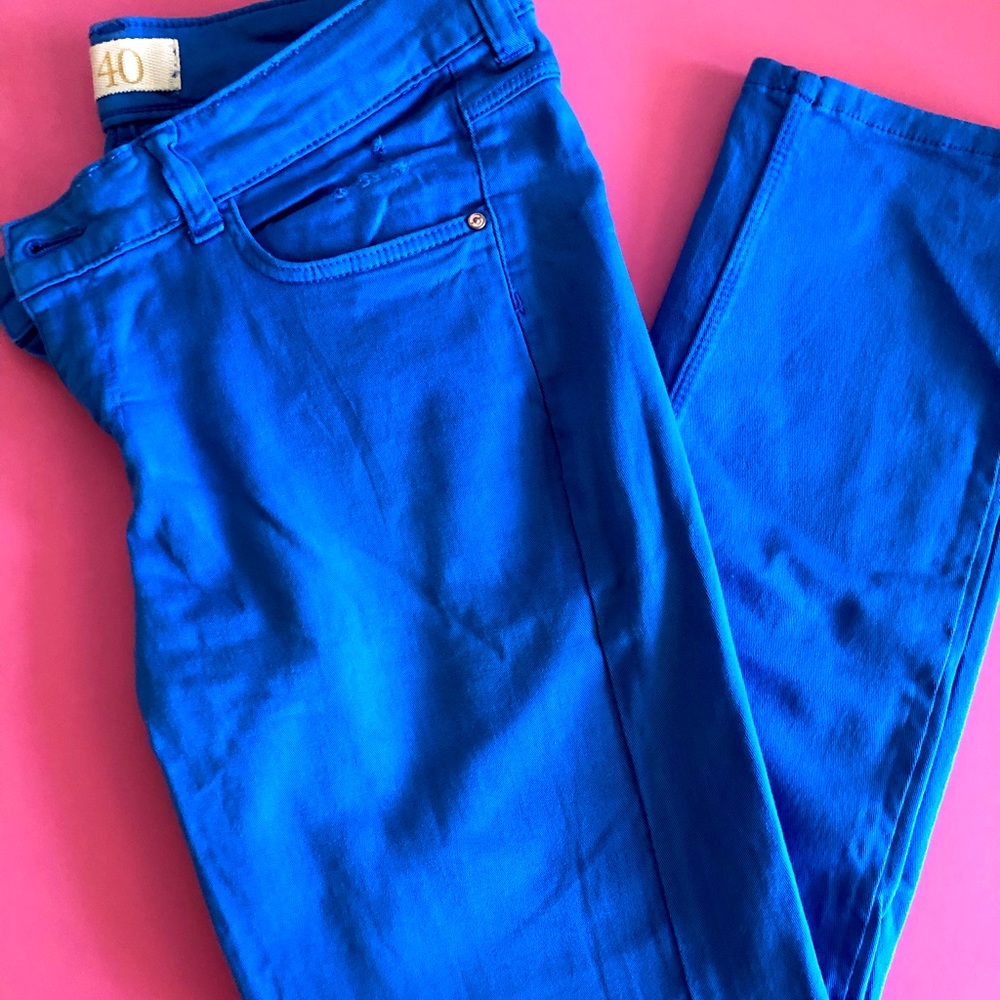 ZARA blue denim never worn size:8